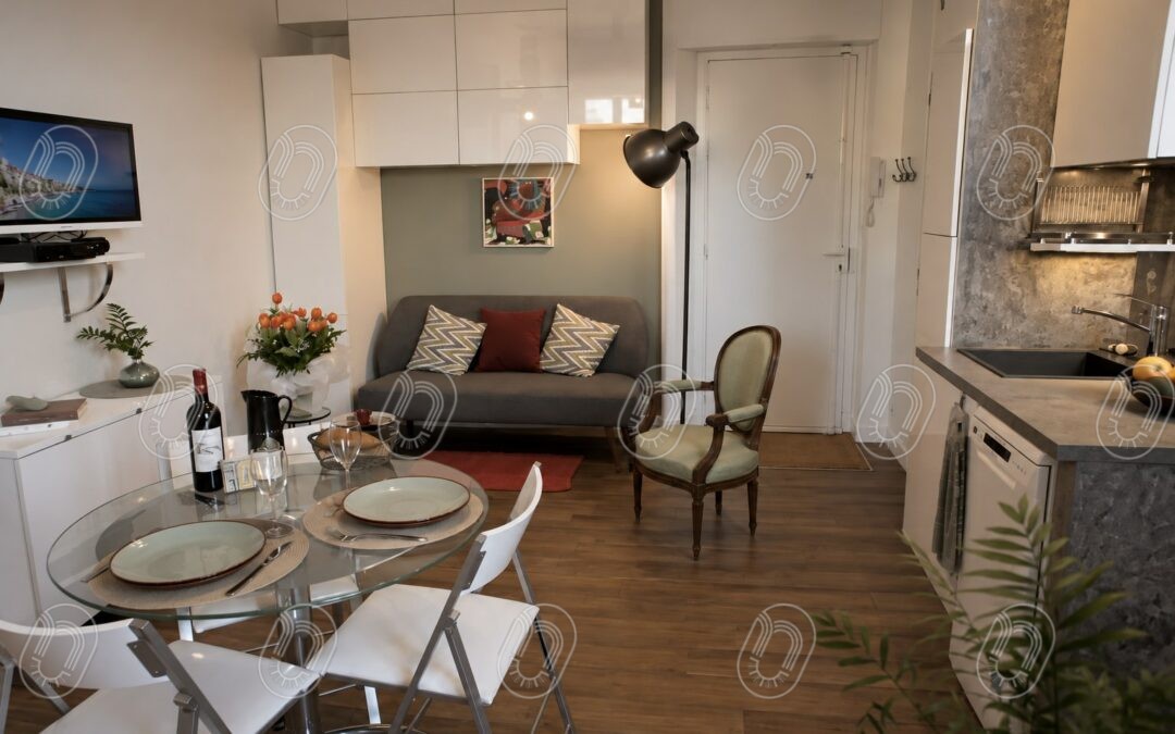 Aménagement intérieur d’un T2 de 29 m² à Nice Port – Projet L’Atelier Niçois