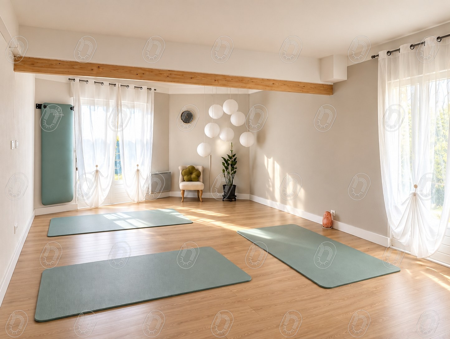 Aménagement intérieur du studio de Pilates Second Souffle à Draguignan