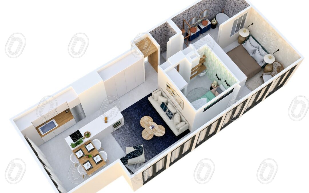 Plan architecture intérieur Var
