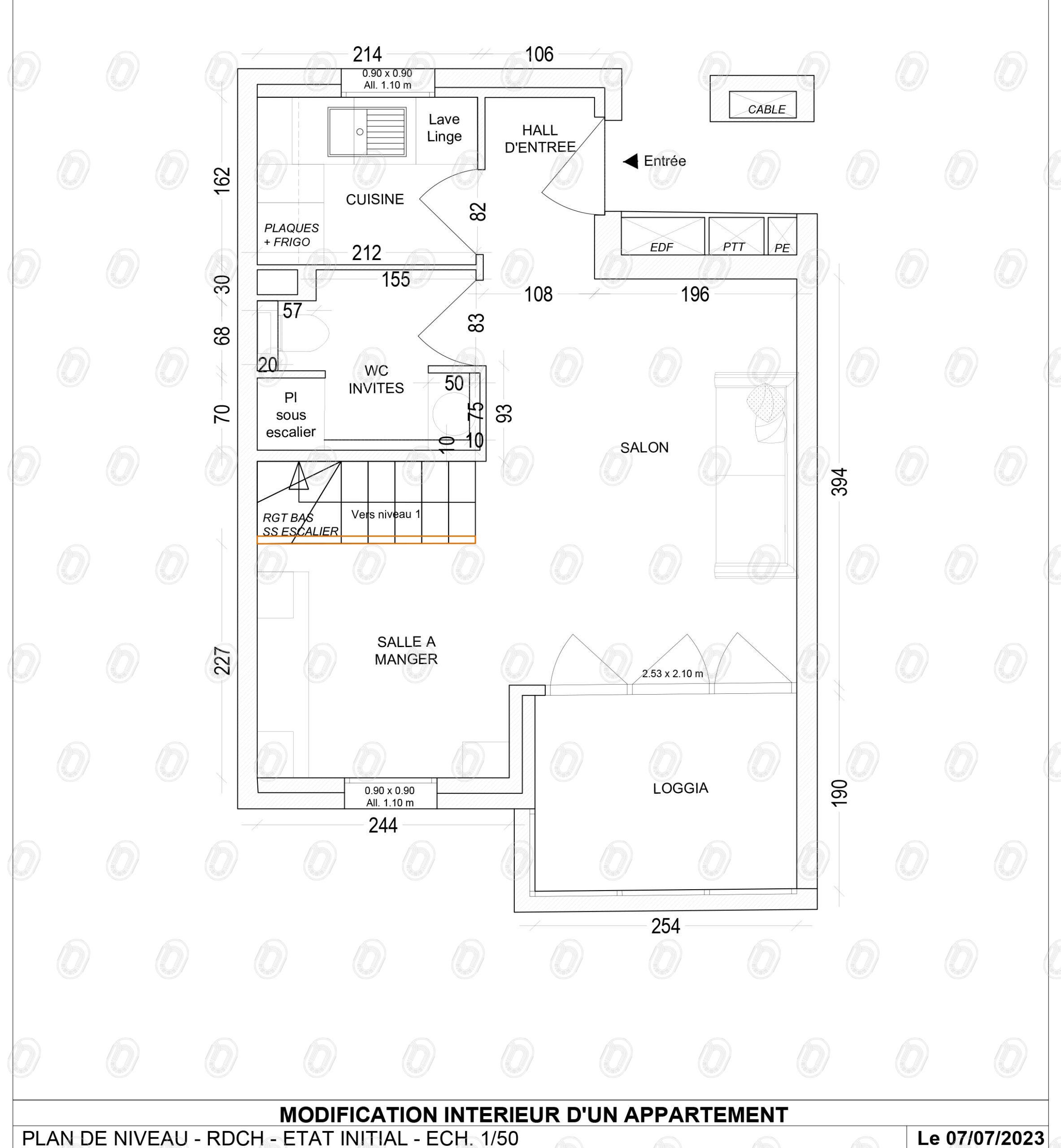 PLANS DE NIVEAUX - ETAT INITIAL - (A4) PLANS DE NIVEAUX - ETAT INITIAL - projet port Fréjus