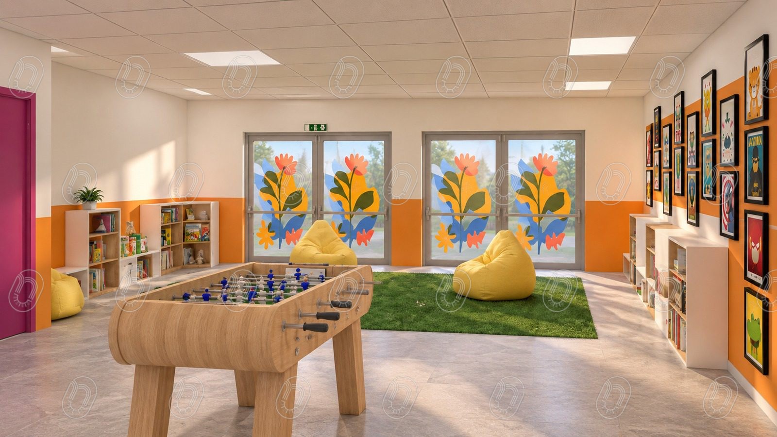amenagement-espace-lecture-jeux-trans-en-provence Aménagement intérieur d’un espace lecture et jeux pour enfants à Trans-en-Provence
