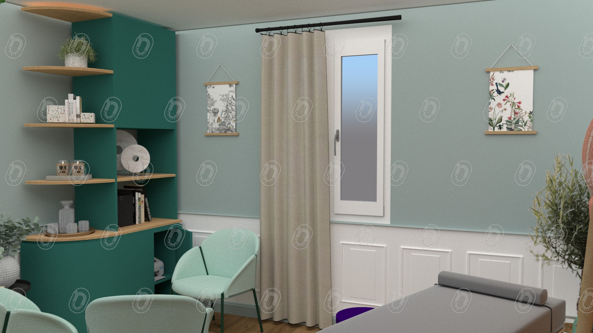 rendu-3d-bureau-cabinet-naturopathie-la-motte Rendu 3D du bureau conçu pour un cabinet de naturopathie à La Motte