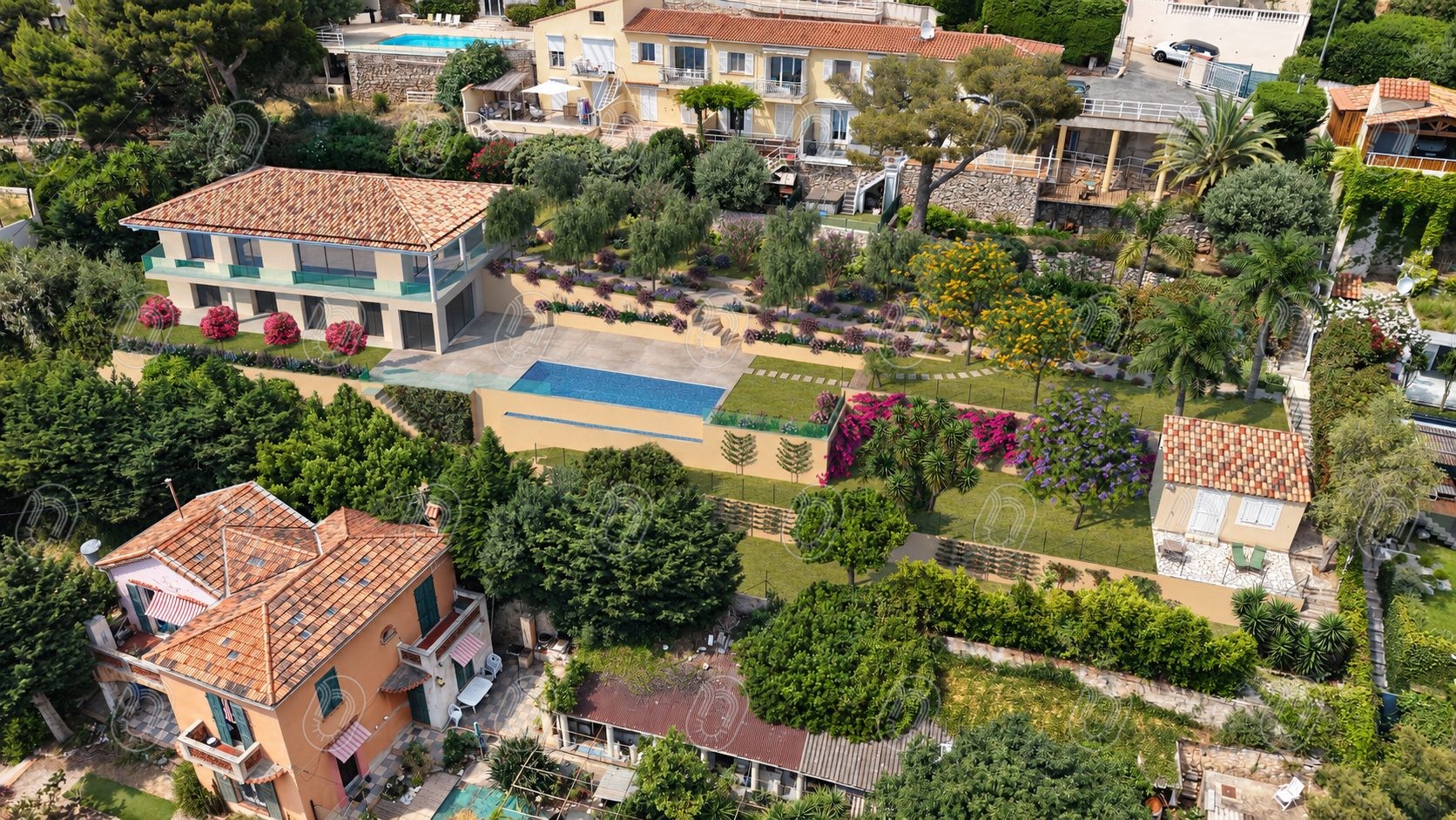 Projet de rénovation d’une villa avec piscine et aménagement paysager à Cap-d’Ail