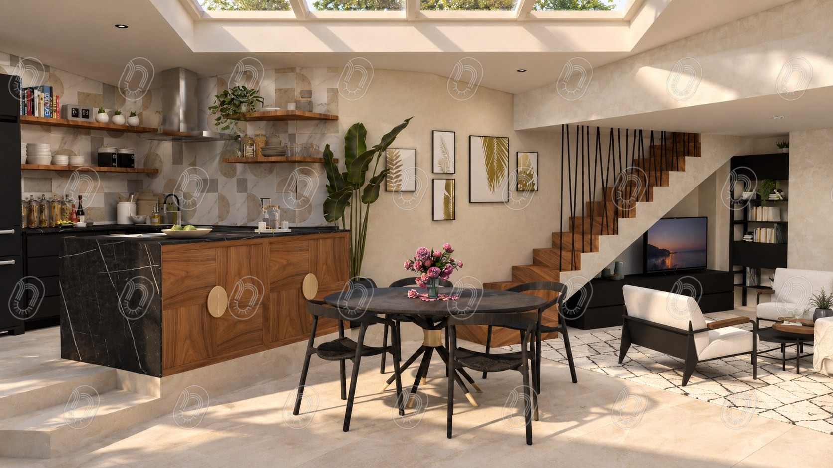 solea-rendu-3d-extension-interieure-roquebrune-cap-martin Rendu 3D photoréaliste de l’extension intérieure d’une maison à Roquebrune-Cap-Martin