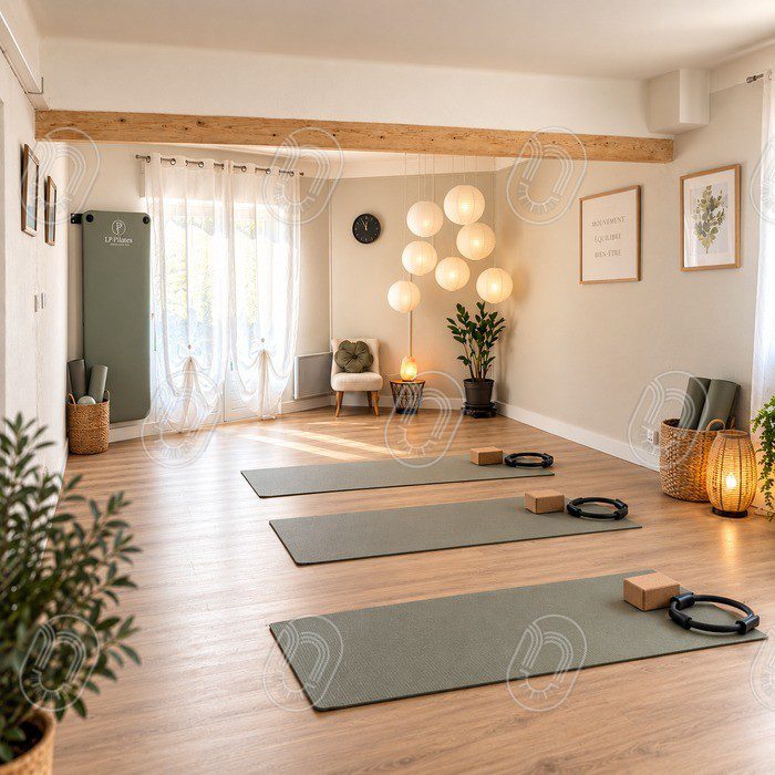 Aménagement d’un espace professionnel — Second Souffle Aménagement intérieur d’une salle de Pilates à Draguignan par Azur Design Intérieur