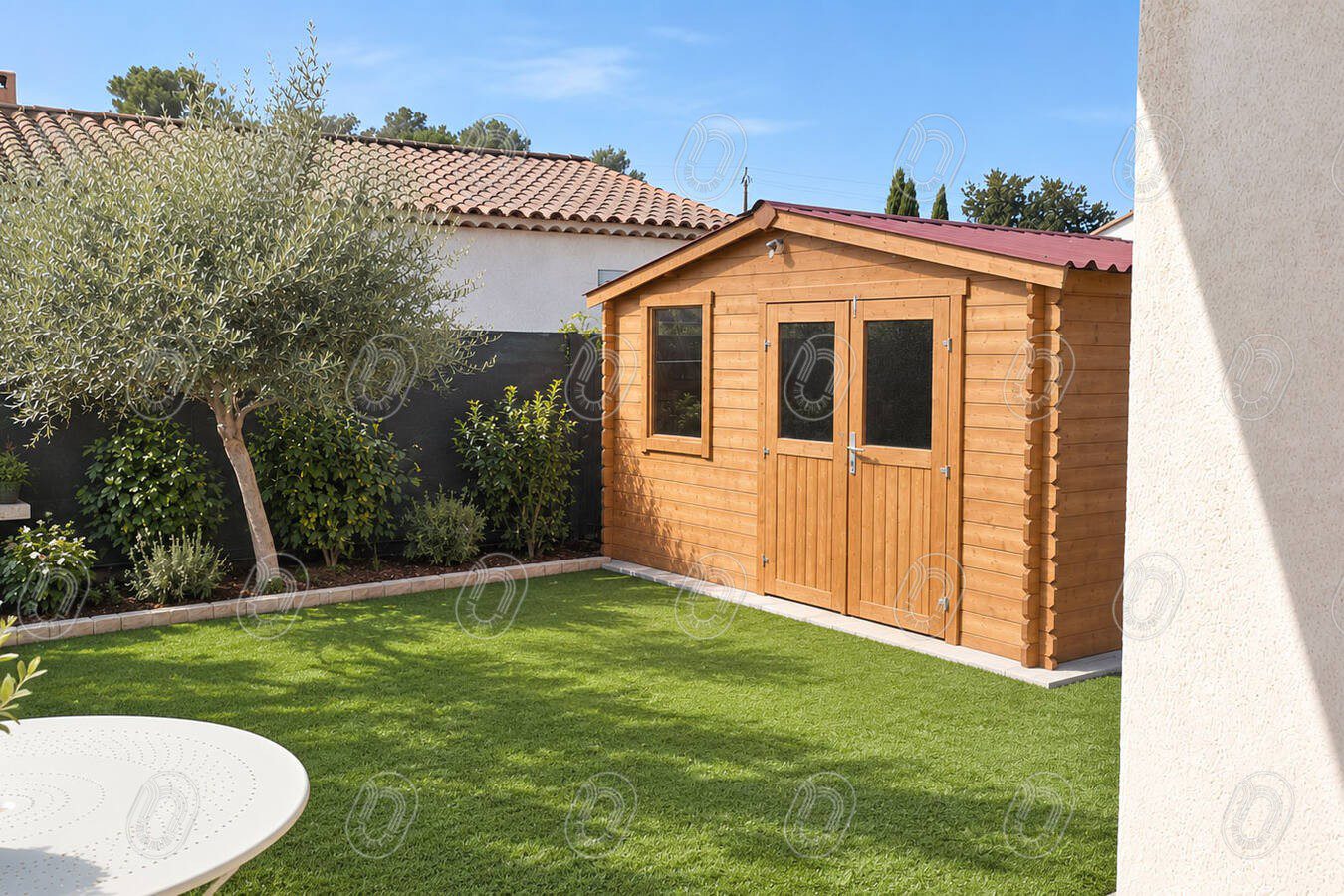 Aménagement paysager d’un jardin à Trans-en-Provence – projet Côté Jardin par Azur Design Intérieur
